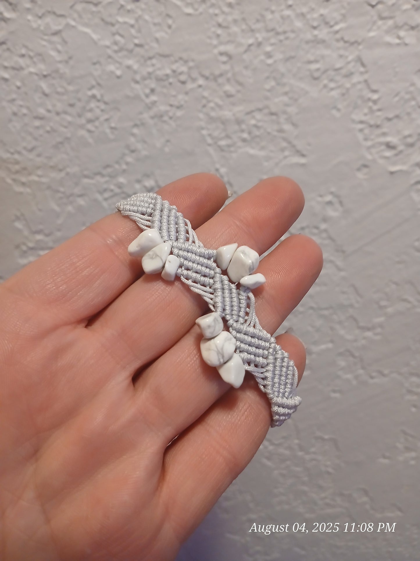 Calm Within – Adjustable Howlite Healing Bracelet