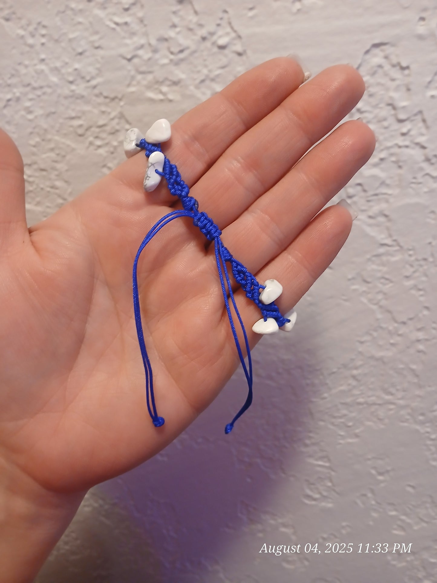 Tranquil Flow – Adjustable Howlite Bracelet