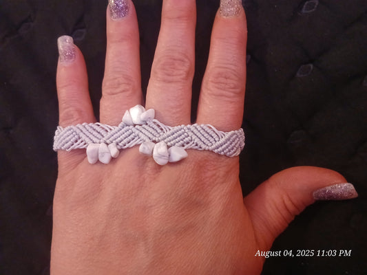 Calm Within – Adjustable Howlite Healing Bracelet